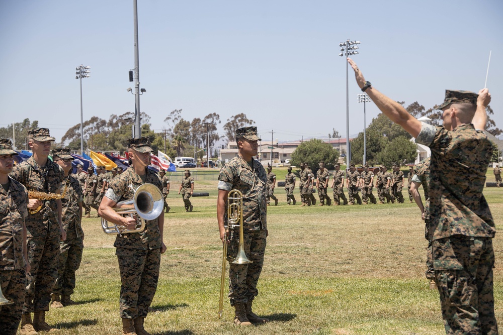 HQ Bn. holds change of command ceremony