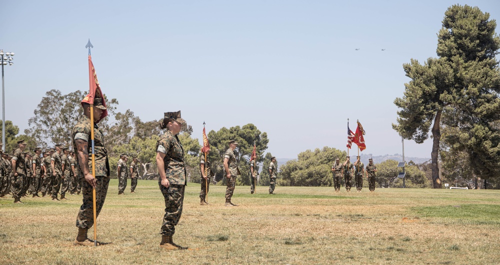 HQ Bn. holds change of command ceremony