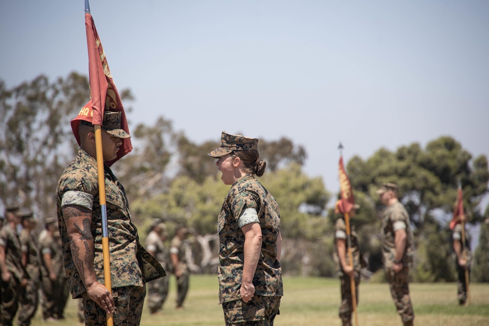 HQ Bn. holds change of command ceremony