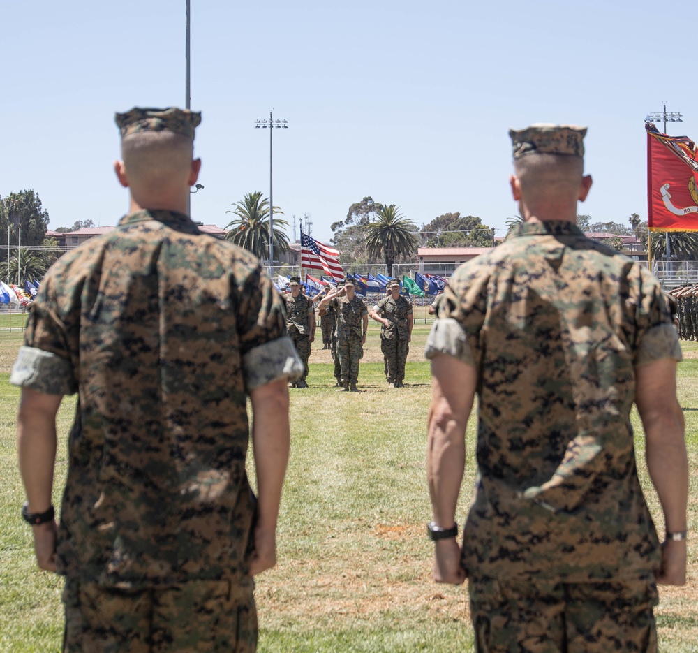 HQ Bn. holds change of command ceremony