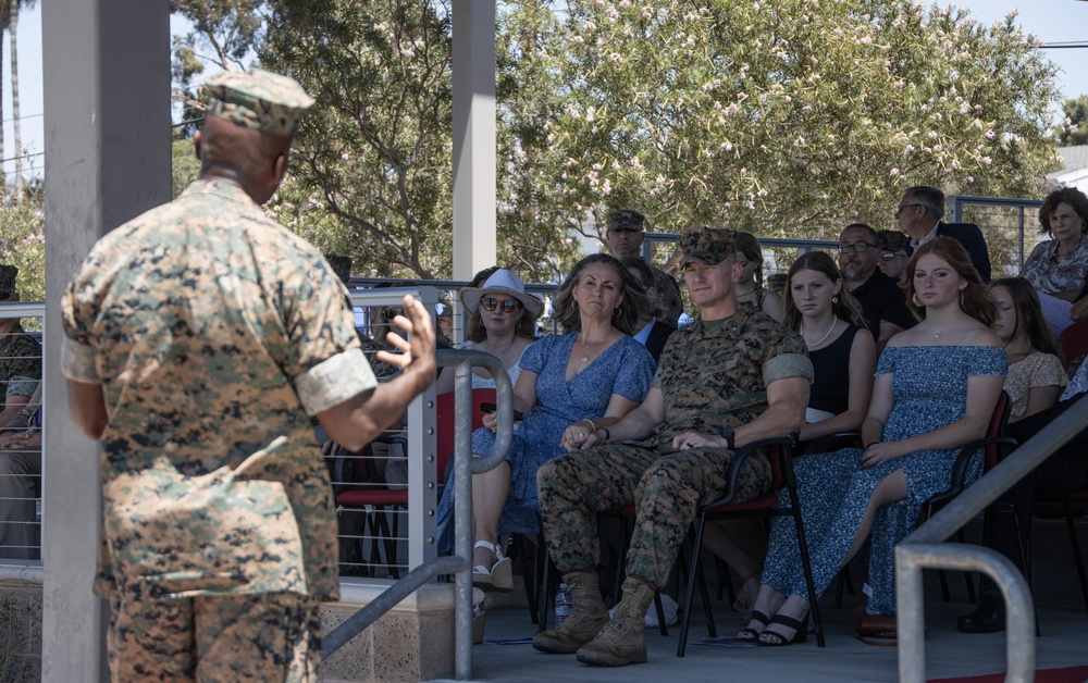 HQ Bn. holds change of command ceremony