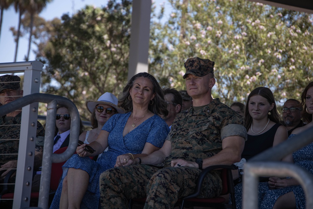 HQ Bn. holds change of command ceremony