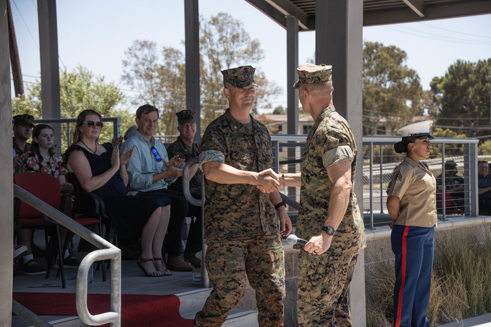 HQ Bn. holds change of command ceremony