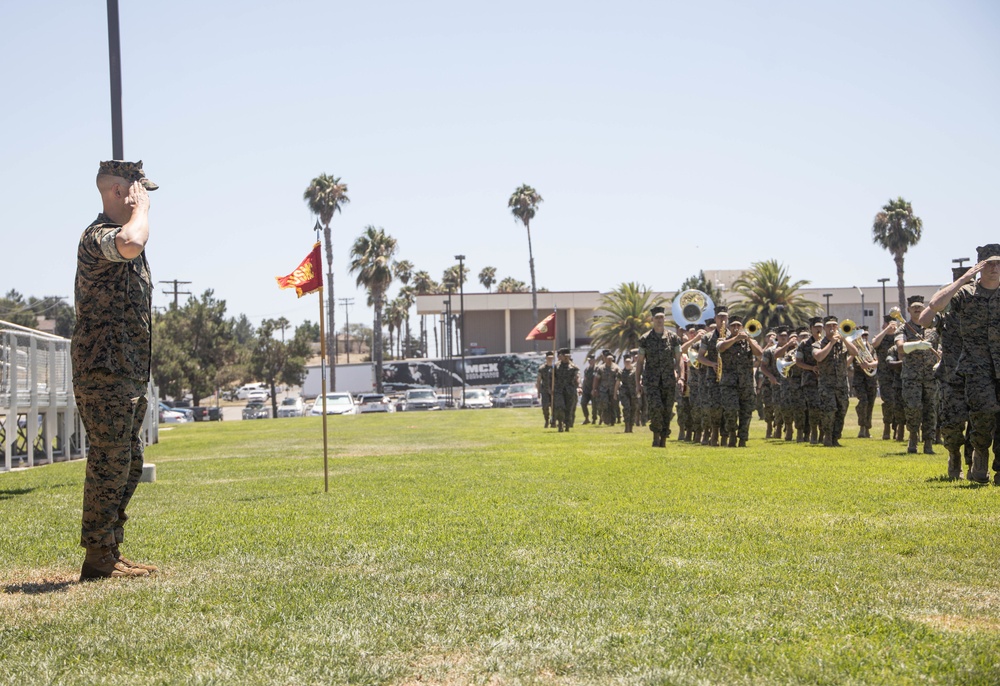 HQ Bn. holds change of command ceremony