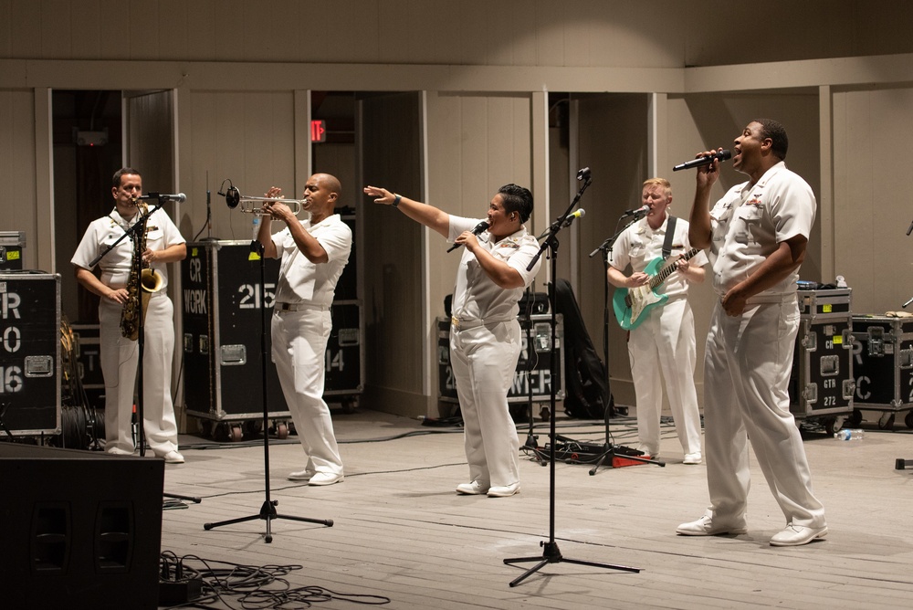 U.S. Navy Band Cruisers perform a concert in Annandale, Va.