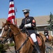 USMC Mounted Color Guard Bring Mustangs to Redding Veterans Home