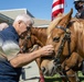 USMC Mounted Color Guard Bring Mustangs to Redding Veterans Home