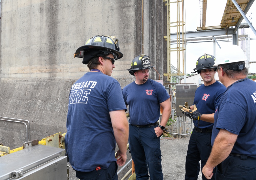 Arnold Fire and Emergency Services familiarizes new personnel with unique mission of AEDC