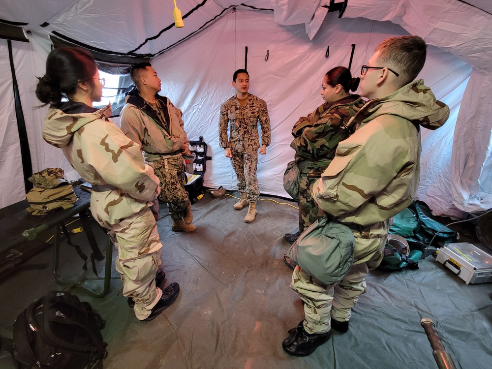 Naval Mobile Construction Battalion 18 Holds Command Post Exercise