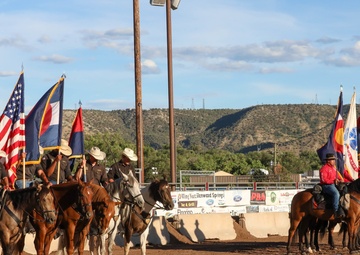 Fort Carson Mounted Color Guard visit the Garfield County Fair 2022