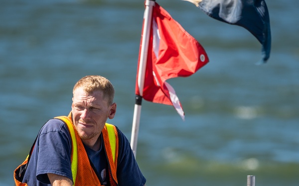Coast Guard, partner organizations remove pollution threats from sunken ferry in Astoria, OR