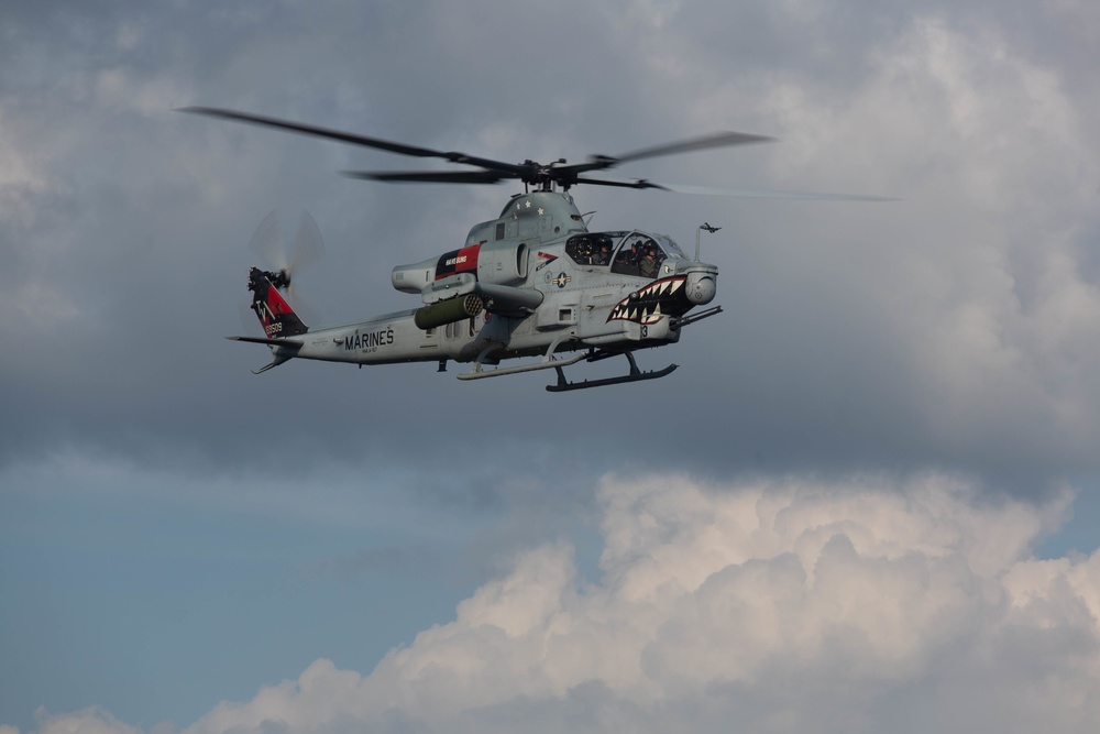 Marines with Marine Light Attack Helicopter Squadron (HMLA) 167 support Exercise Northern Strike 22-2