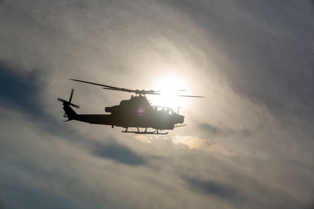 Marines with Marine Light Attack Helicopter Squadron (HMLA) 167 support Exercise Northern Strike 22-2