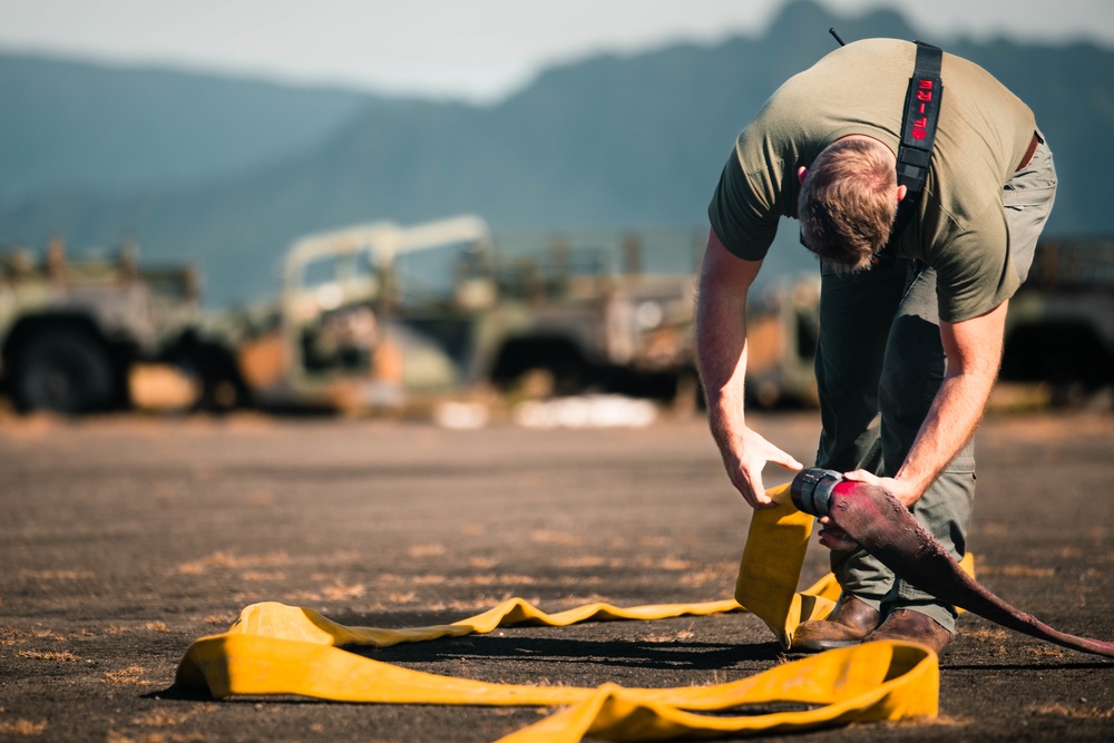 ARFF Marines at Landing Zone Westfield MCBH