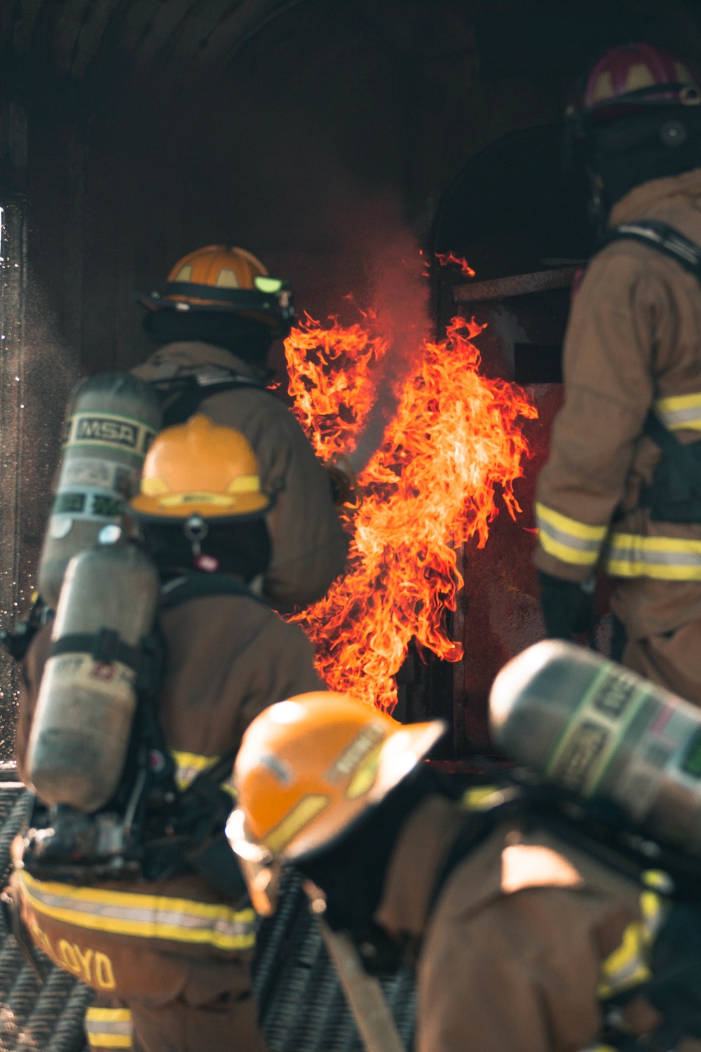 ARFF Marines at Landing Zone Westfield MCBH