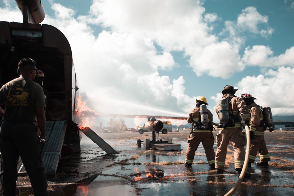 ARFF Marines at Landing Zone Westfield MCBH