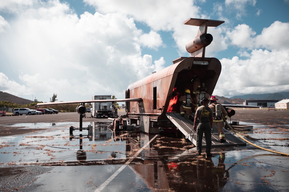 ARFF Marines at Landing Zone Westfield MCBH