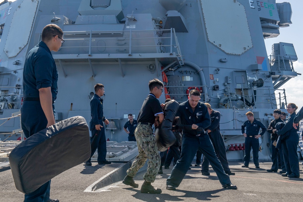 Spruance Holds Training