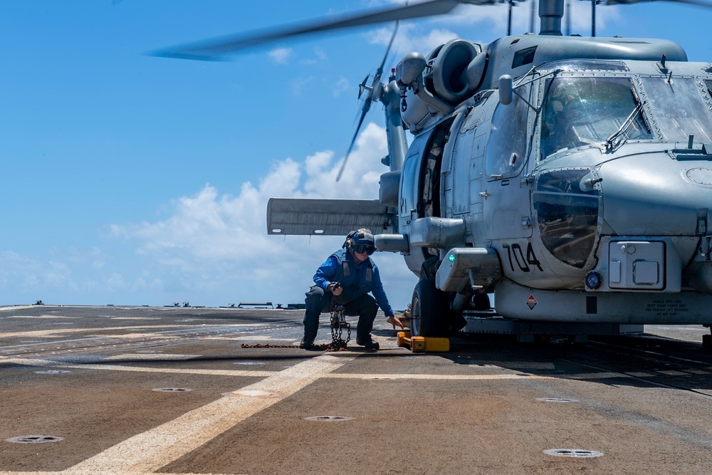 Spruance Conducts Flight Operations