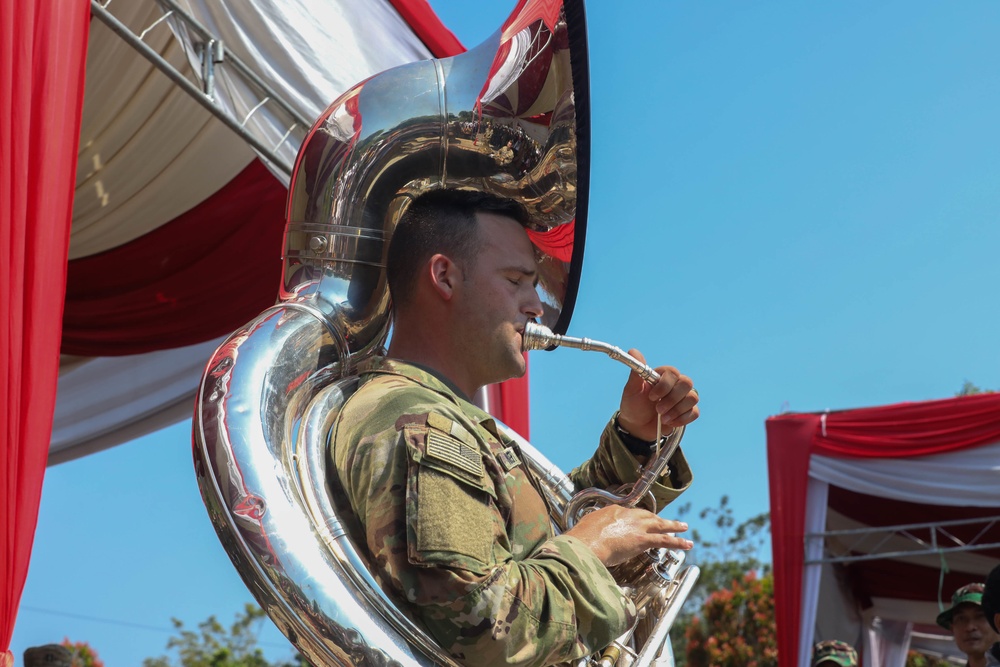 Super Garuda Shield: 25th Infantry Division Tropic Lightning Brass Band Performs for Community and Mayor