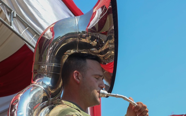 Super Garuda Shield: 25th Infantry Division Tropic Lightning Brass Band Performs for Community and Mayor