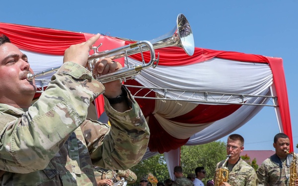 Super Garuda Shield: 25th Infantry Division Tropic Lightning Brass Band Performs for Community and Mayor