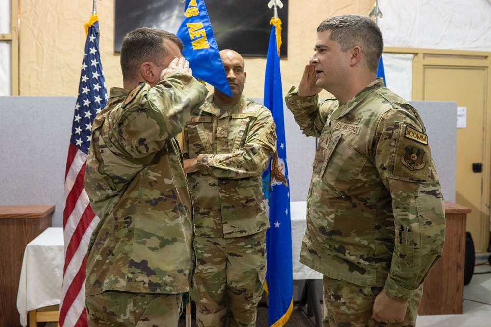 No Byte No Fight - 378th ECS welcomes new squadron commander