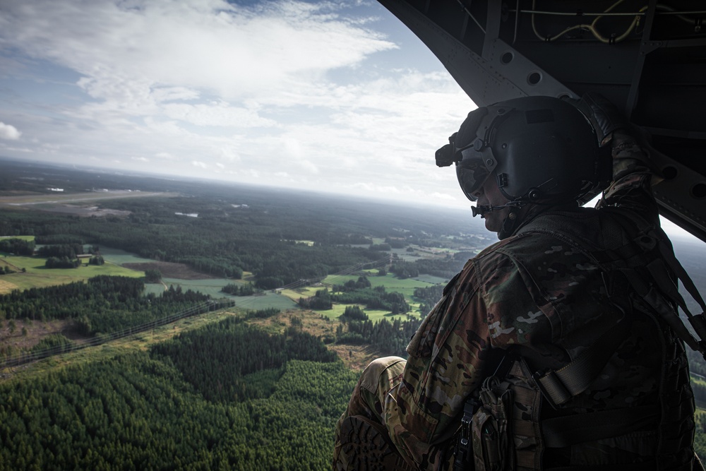 Army Aviation Conducts Cultural-Exchange Flight in Finland