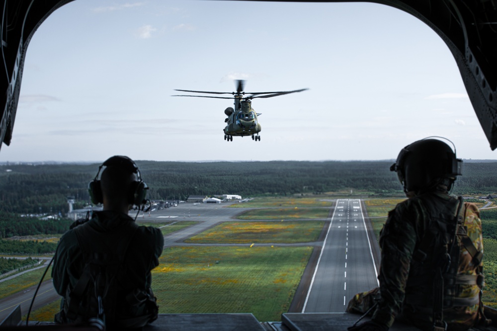 Army Aviation Conducts Cultural-Exchange Flight in Finland