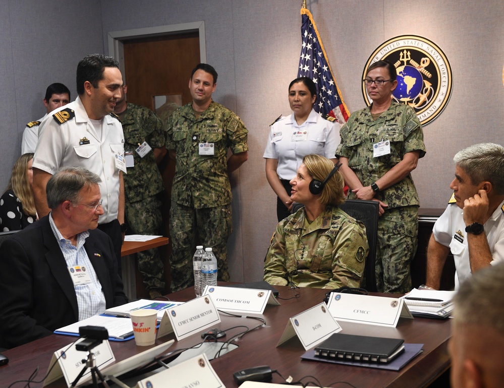 Commander, U.S. Southern Command Visits USNAVSO/U.S. 4th Fleet During PANAMAX 2022