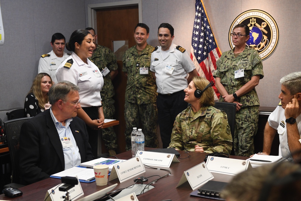 Commander, U.S. Southern Command Visits USNAVSO/U.S. 4th Fleet During PANAMAX 2022