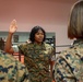 U.S. Marine reenlists as part of First Term Alignment Program