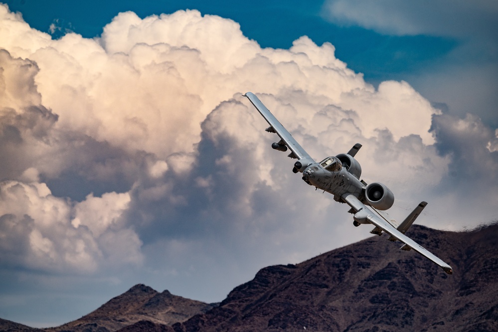 A-10 Flies Over The NTTR