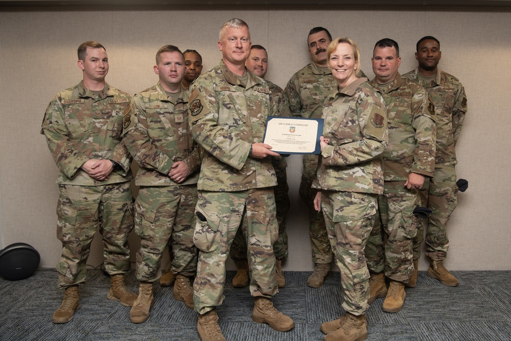 192nd Wing Airmen recognized by Air Component Commander