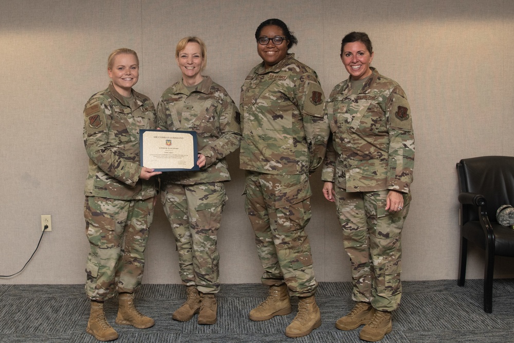 192nd Wing Airmen recognized by Air Component Commander