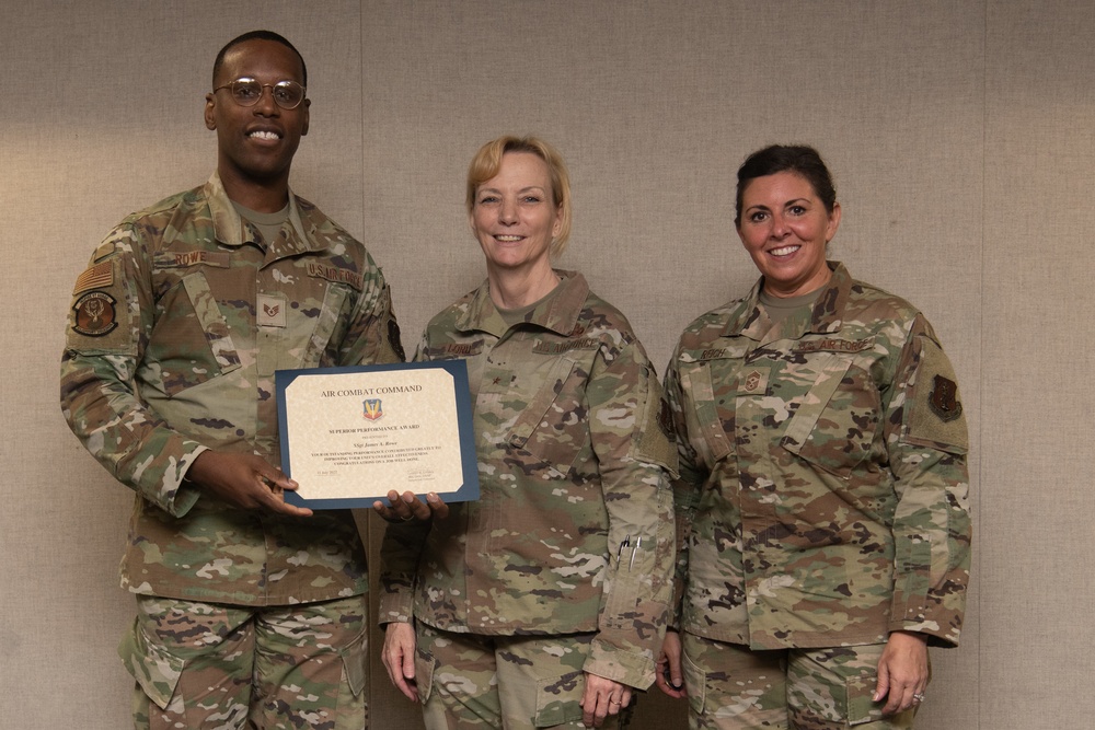 192nd Wing Airmen recognized by Air Component Commander