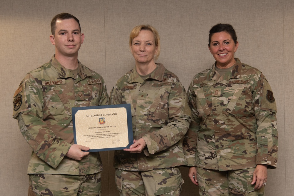 192nd Wing Airmen recognized by Air Component Commander