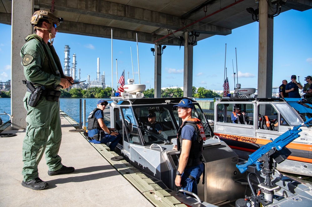 Coast Guard, partner agencies conduct law enforcement demonstration in Houston, Texas