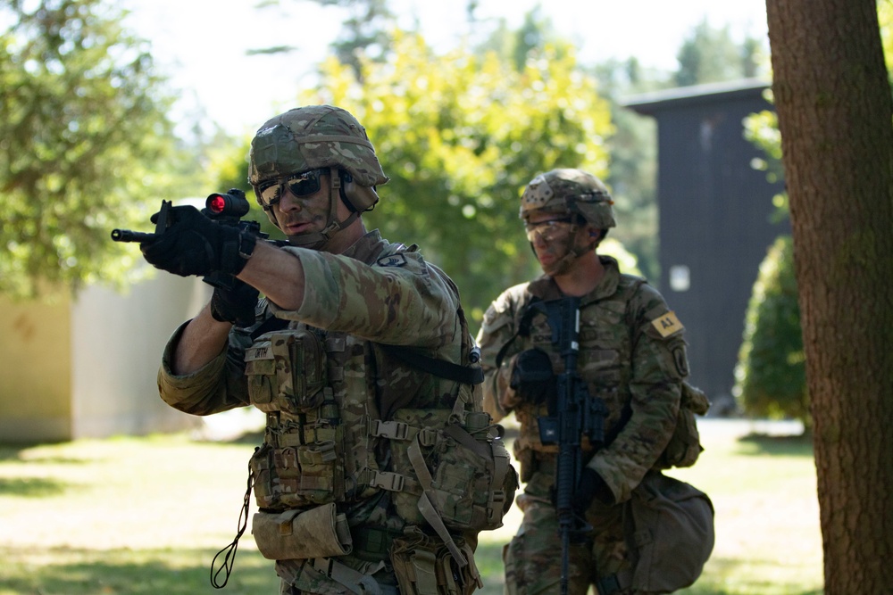 U.S. Soldiers Conduct Live Fire Ranges During Day Two of the 2022 U.S. Army Europe and Africa Best Squad Competition