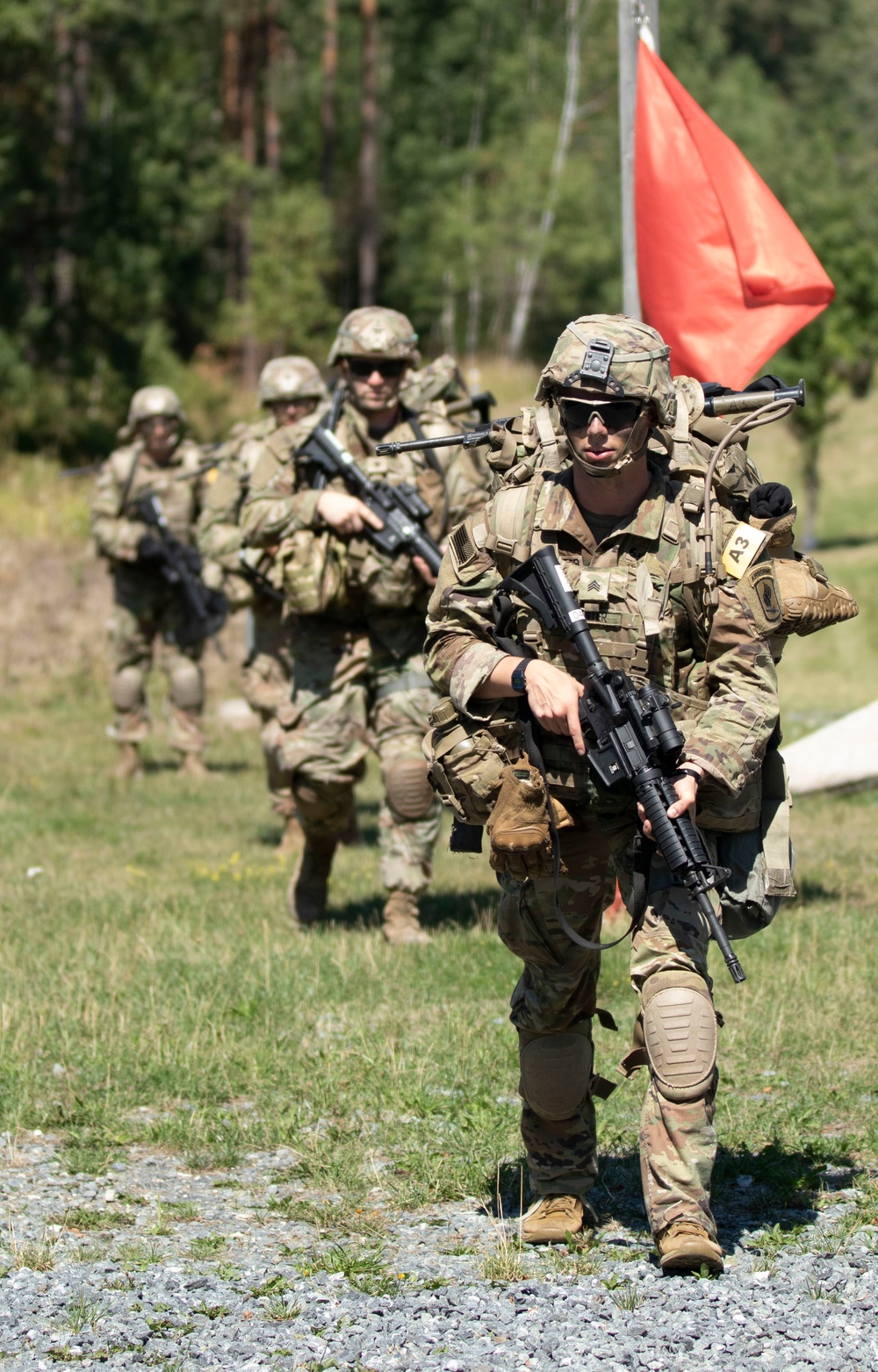 U.S. Soldiers Conduct Live Fire Ranges During Day Two of the 2022 U.S. Army Europe and Africa Best Squad Competition