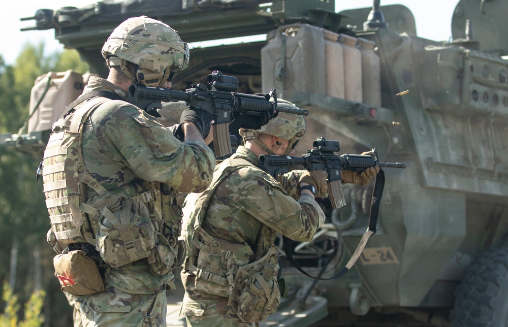 U.S. Soldiers Conduct Live Fire Ranges During Day Two of the 2022 U.S. Army Europe and Africa Best Squad Competition