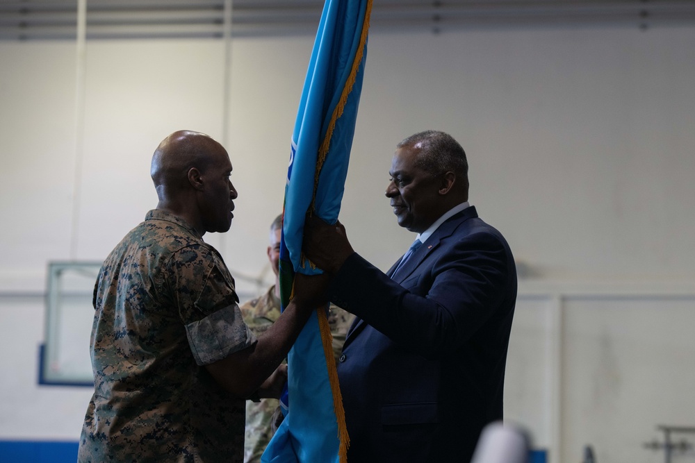 Secretary of Defense Lloyd J. Austin III Presides over U.S. Africa Command Change of Command