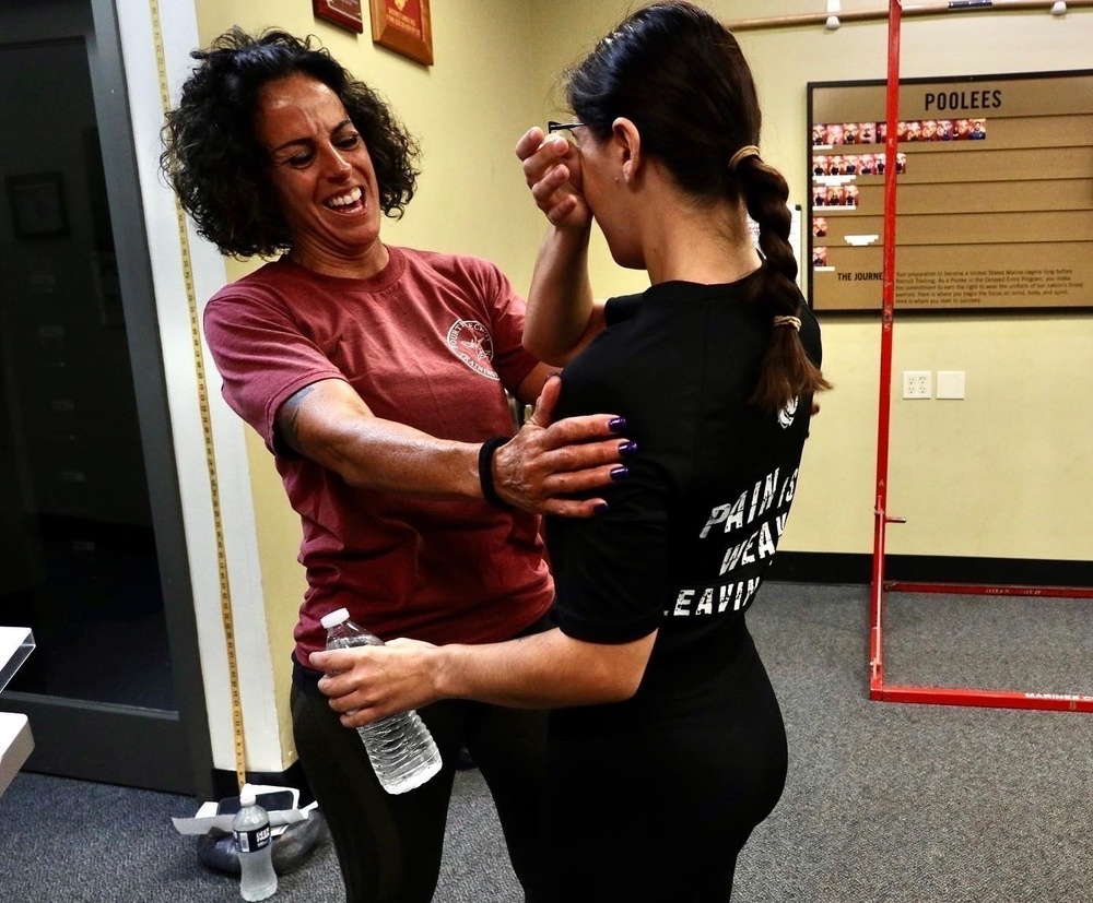 Retired Marine and former Drill Instructor surprises daughter