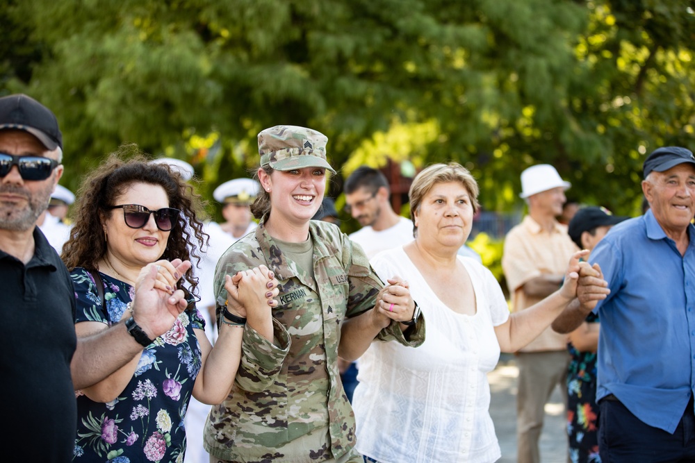 101st Airborne Division Band performs in celebration of Romania's Navy Day
