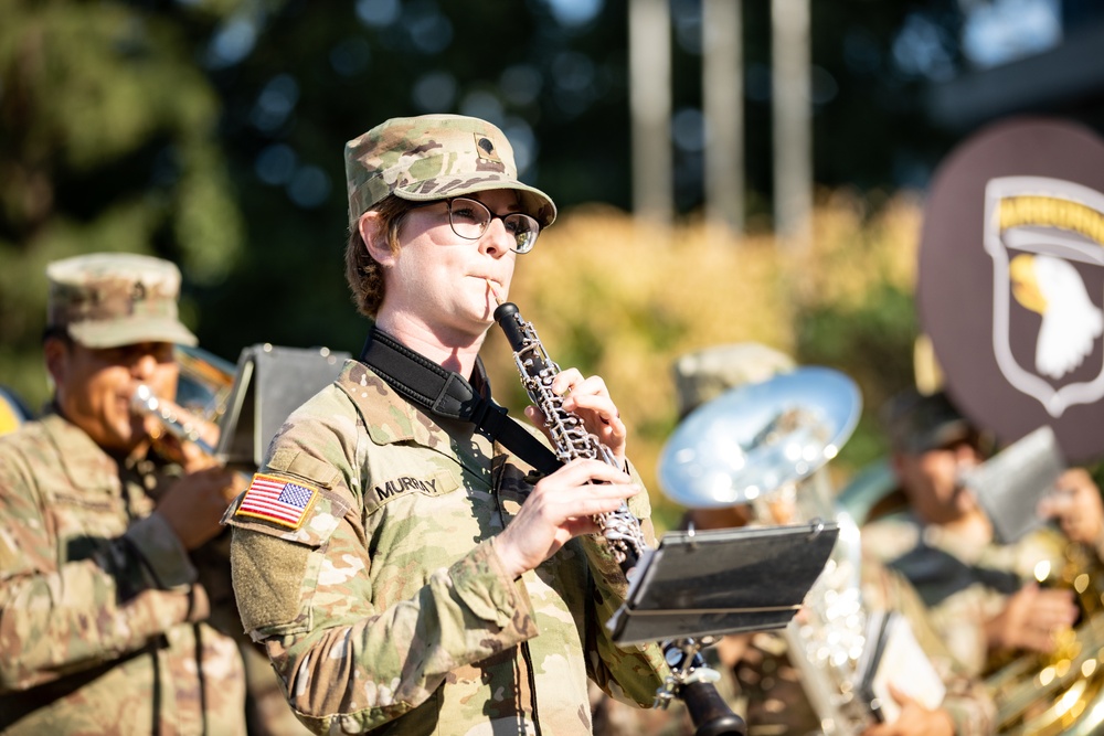 101st Airborne Division Band performs in celebration of Romania's Navy Day
