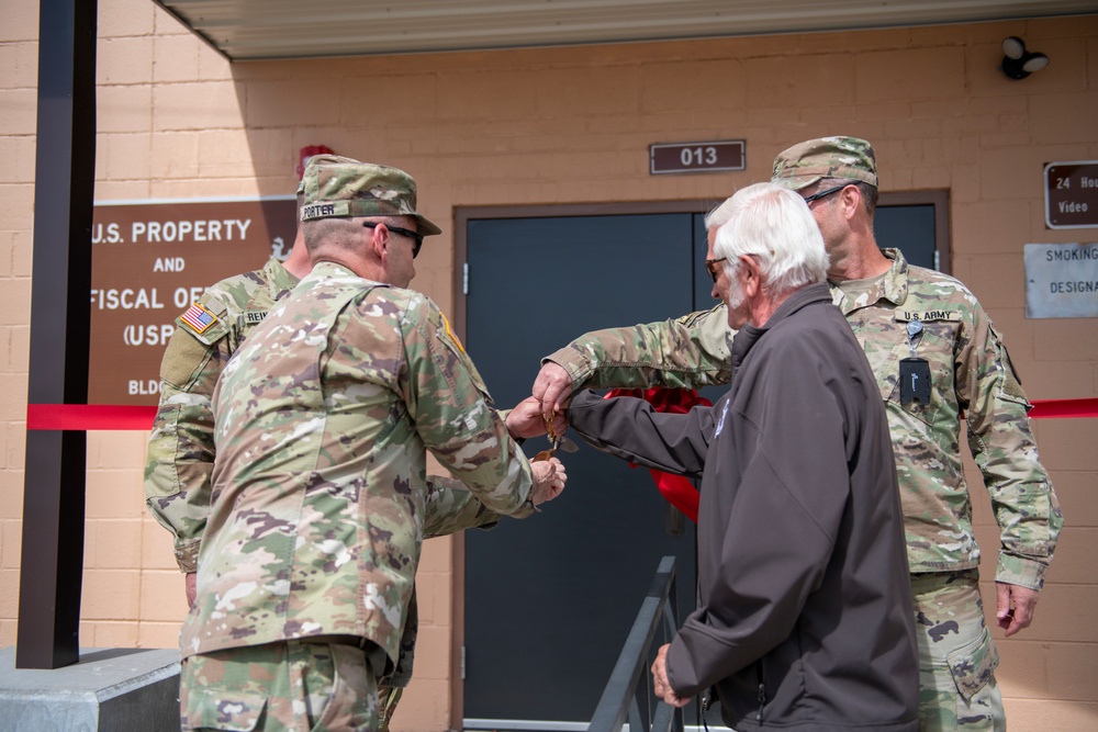 Newly renovated warehouse reopens on Camp Guernsey