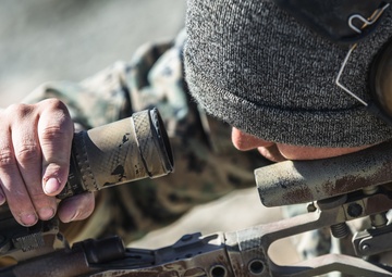 Scout Snipers engage targets from high angles during Mountain Scout Sniper Course