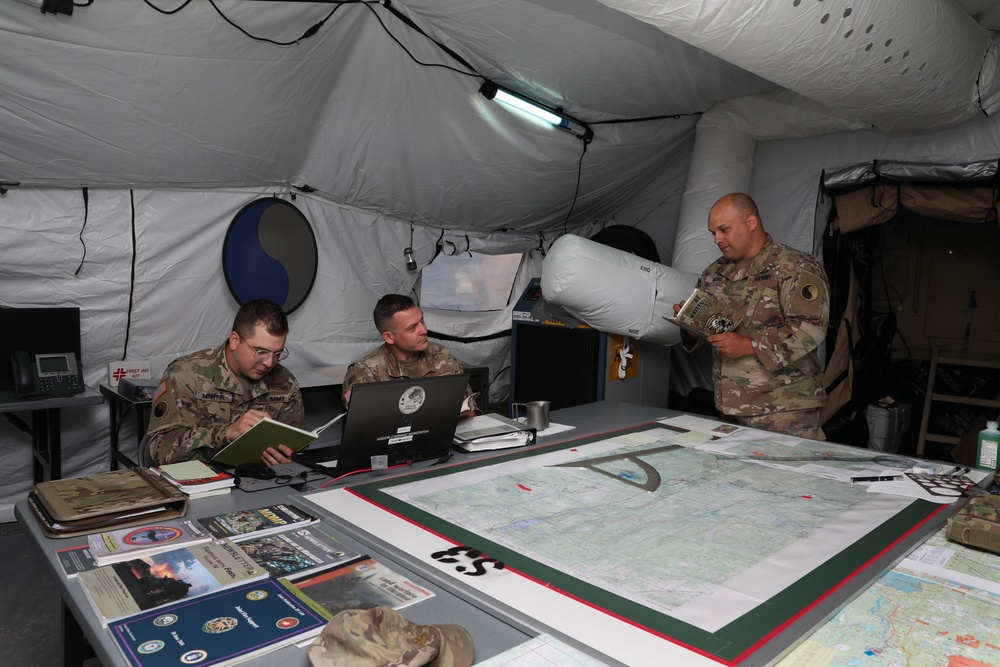 29th CAB fire support team working at Northern Strike 22