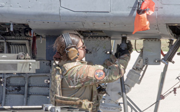 A-10 Thunderbolt II Integrated Combat Turn at Northern Strike 22