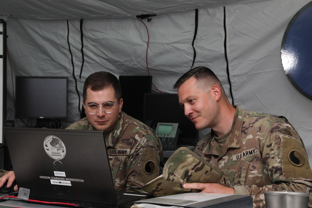 29th CAB fire support team working at Northern Strike 22